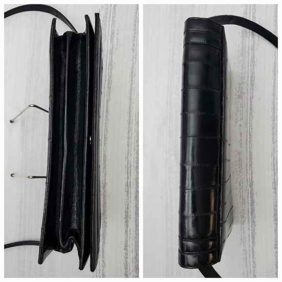 Eel Skin Clutch / Shoulder Bag - Picture 7 of 14